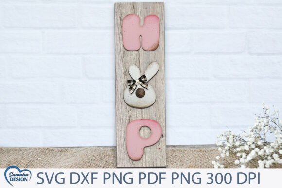 Letrero Para Puerta De Pascua Con Forma De Conejito Creativo Digital