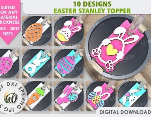 Lote De Adornos Stanley Para Pascua Creativo Digital