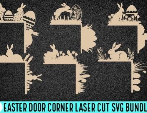 Paquete De 6 Esquinas De Puerta De Pascua Creativo Digital