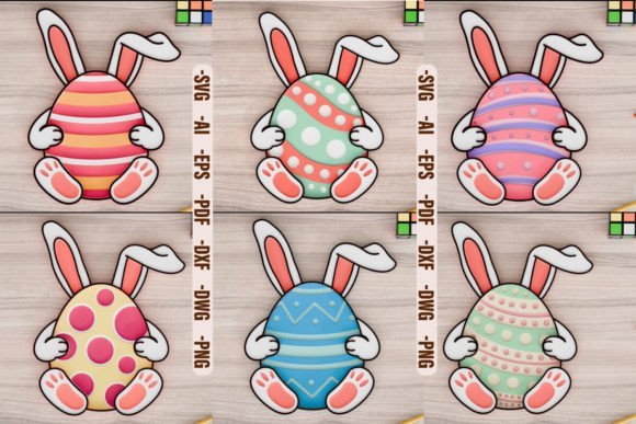 Paquete De Manualidades De Huevos De Pascua Creativo Digital