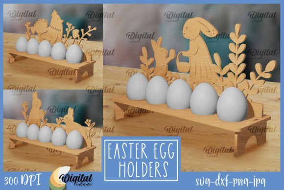 Paquete De Porta Huevos De Pascua Creativo Digital