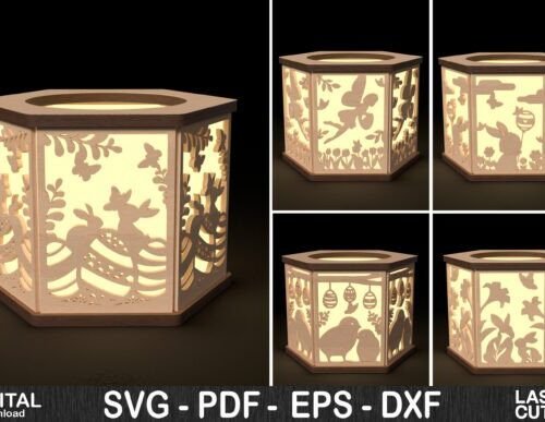 Paquete De Portavelas De Pascua 3 Creativo Digital