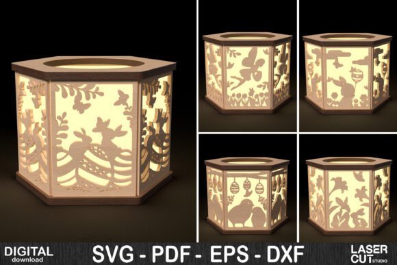 Paquete De Portavelas De Pascua 3 Creativo Digital