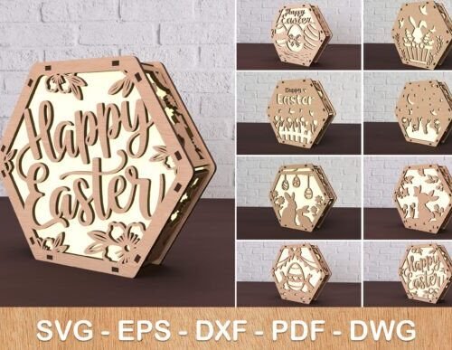 Paquete De Portavelas De Pascua 4 Creativo Digital