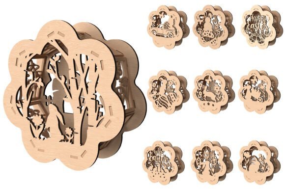 Paquete De Portavelas De Pascua Creativo Digital