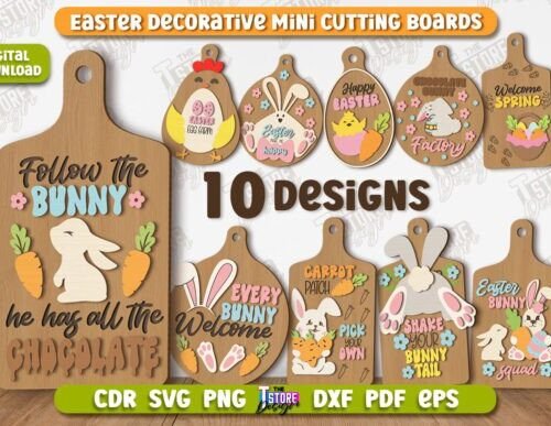 Paquete De Tableros Decorativos De Pascua Creativo Digital