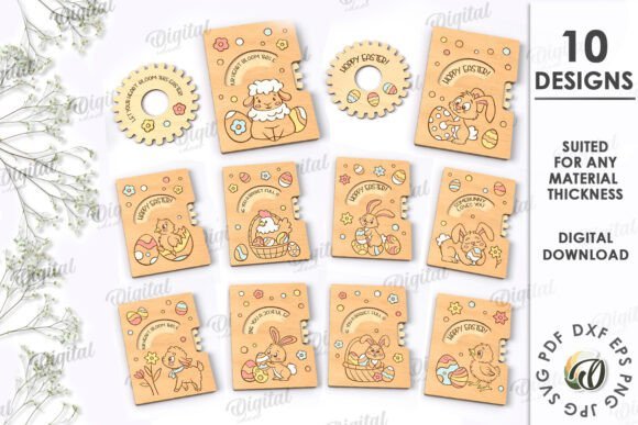 Paquete De Tarjetas De Pascua Creativo Digital