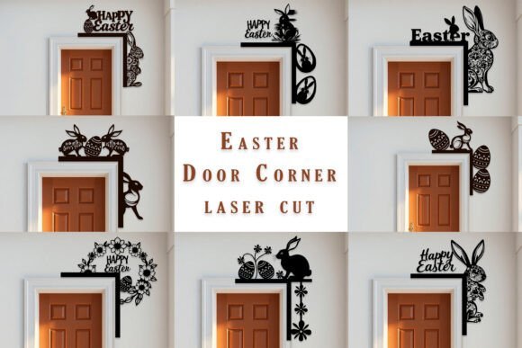 Paquete Para Esquinas De Puertas De Pascua Creativo Digital