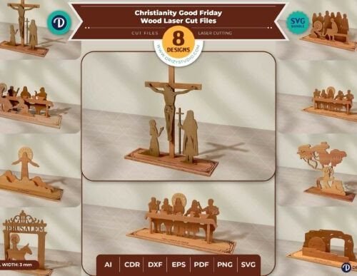 Conjunto De 8 De Viernes Santo Creativo Digital