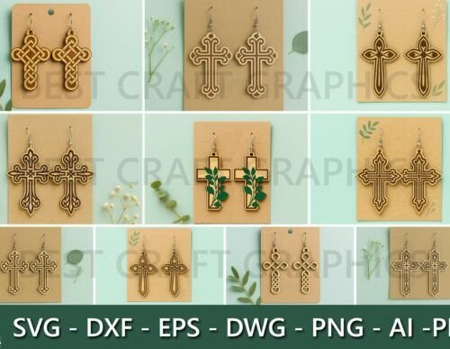 paquete-de-pendientes-de-cruz-cristiana-creativo-digital Paquete De Pendientes De Cruz Cristiana Creativo Digital