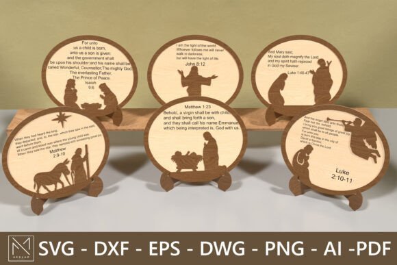 Paquete De Placas Con Versiculos Biblicos Creativo Digital