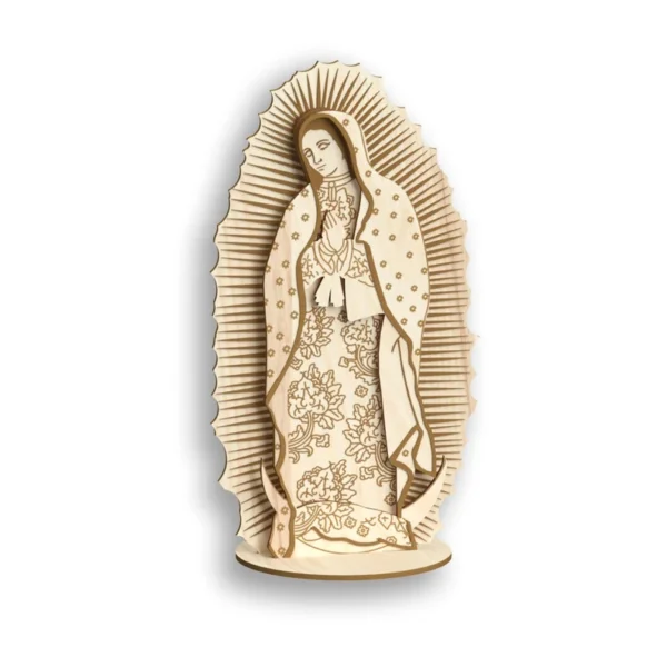 Virgen De Guadalupe Con Stand Creativo Digital