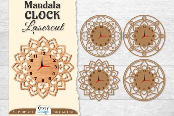 Paquetes De Relojes Mandala Creativo Digital