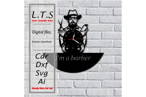 Reloj Original Barber Creativo Digital