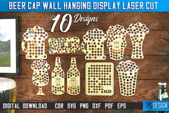 Exhibidor De Tapas De Cerveza Para Colgar En La Pared Creativo Digital