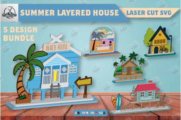 Paquete De Casas De Verano 2 Creativo Digital