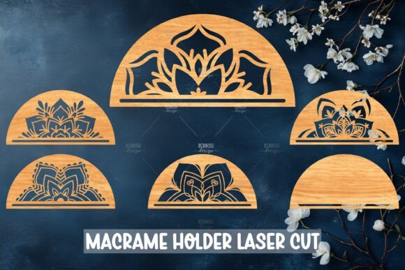 6 Soportes De Macrame Creativo Digital