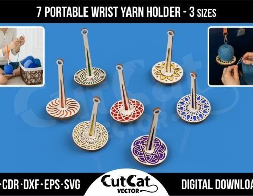 7 Portahilos Portatil Para Muneca 3 Tamanos Creativo Digital