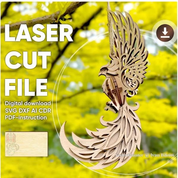 Adorno De Hada Fenix Creativo Digital