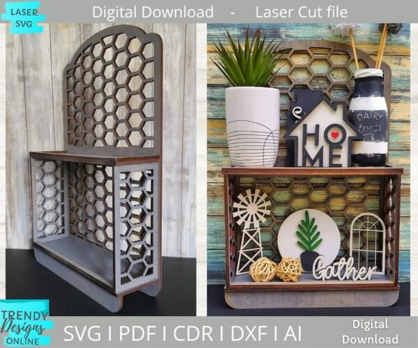 Bandeja De Exhibicion De Alambre De Gallinero Creativo Digital