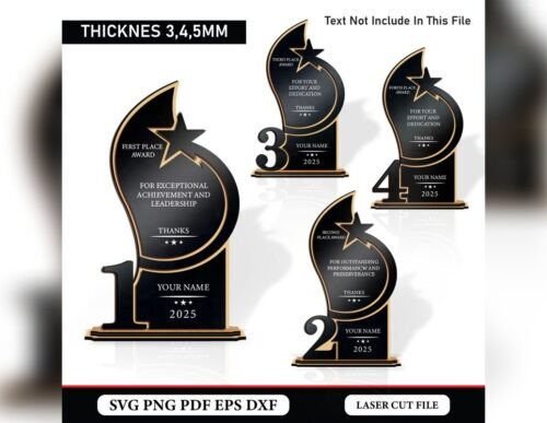 set-de-trofeos-para-el-1o-2o-3o-y-4o-puesto-creativo-digital Set De Trofeos Para El 1o 2o 3o Y 4o Puesto Creativo Digital