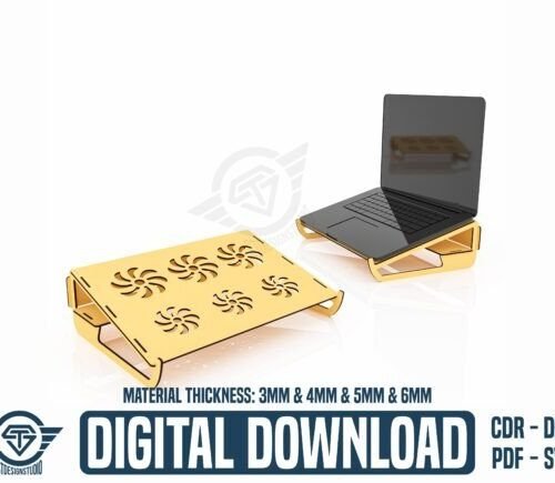 Soporte De Computadora Portatil Creativo Digital